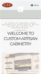 Mobile Screenshot of customartisancabinetry.com